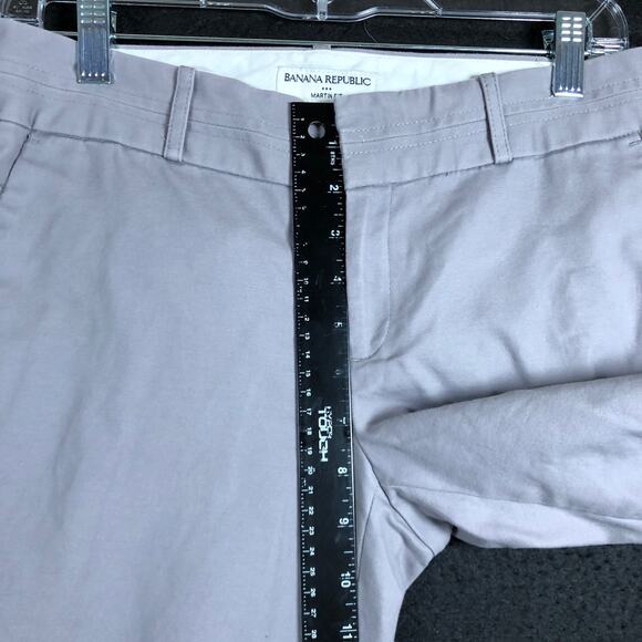 Banana Republic Womens Pants Purple Gray Mid Rise Martin Fit Straight Stretch 6 - Picture 8 of 12